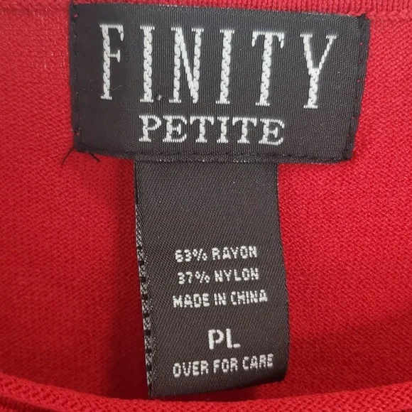 Finity Petite, Size PL, Color Red - Picture 4 of 4